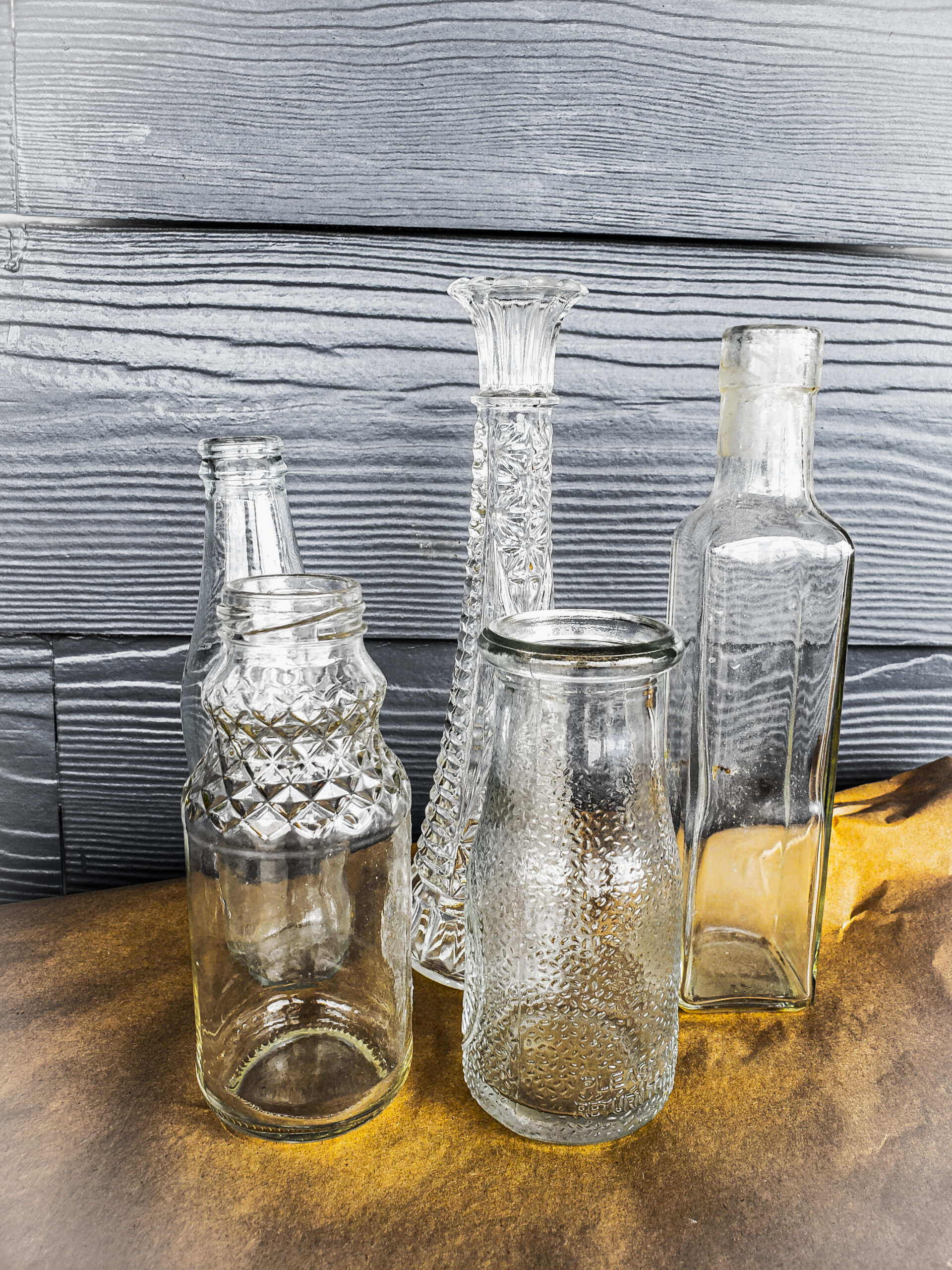 bud vases and bottles