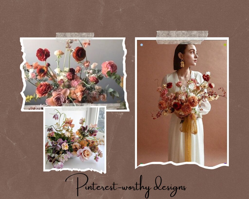 Inspiration for ranunculus bridal bouquets.