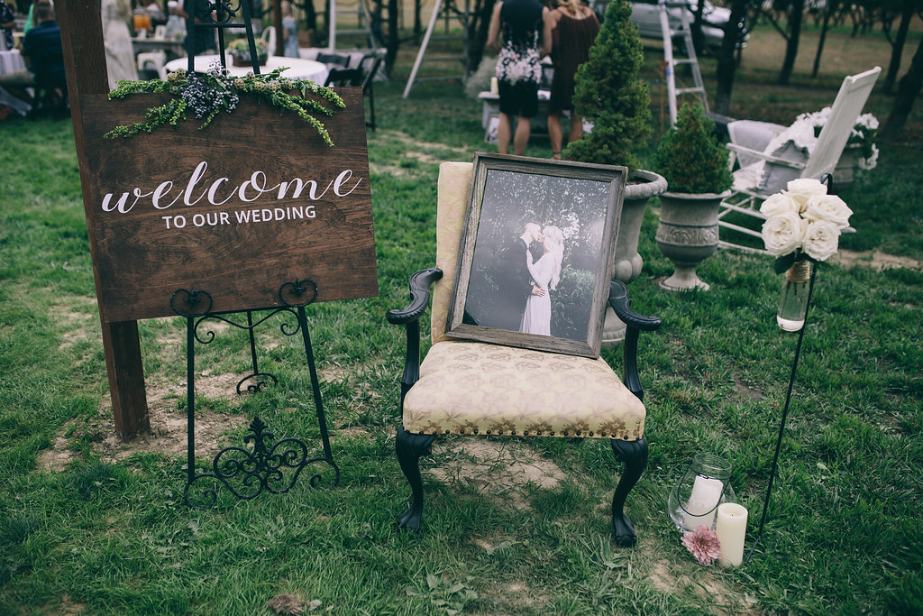 Diy flowers placed in vinette's around the reception