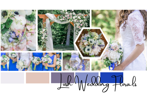 Planning for diy wedding flowers for a Navy Blue Wedding Inspiration